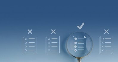 three clipboards with cross marks above them, one clipboard with checkmark above